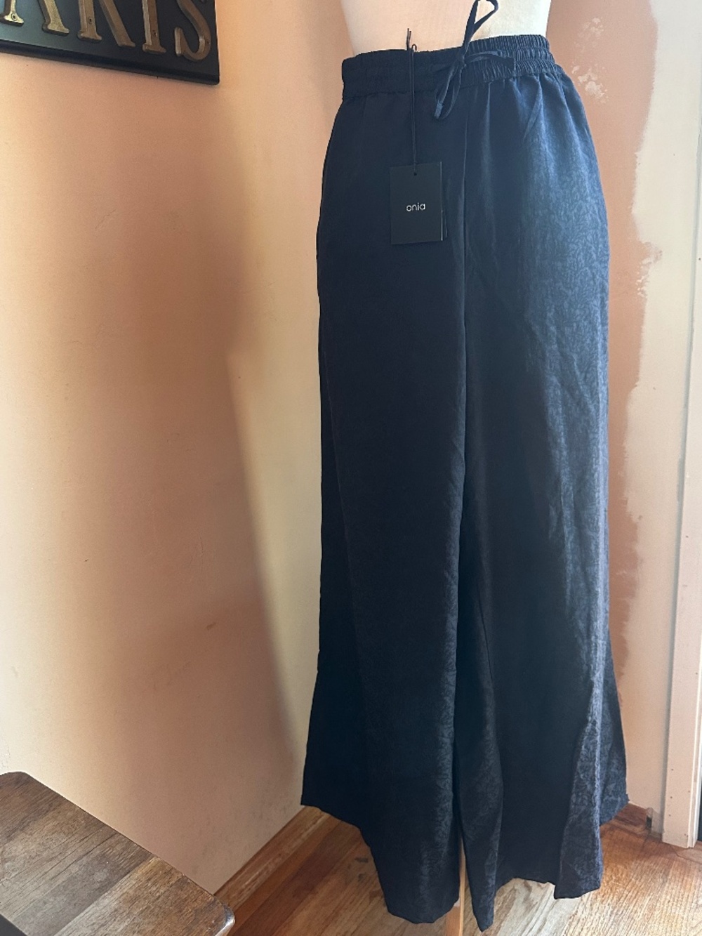 NWT Onia Navy Blue Wide Leg Palazzo Pants